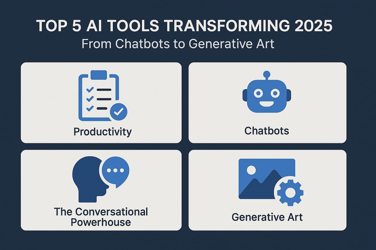 Top 5 AI Tools Transforming 2025: From Chatbots to Generative Art
