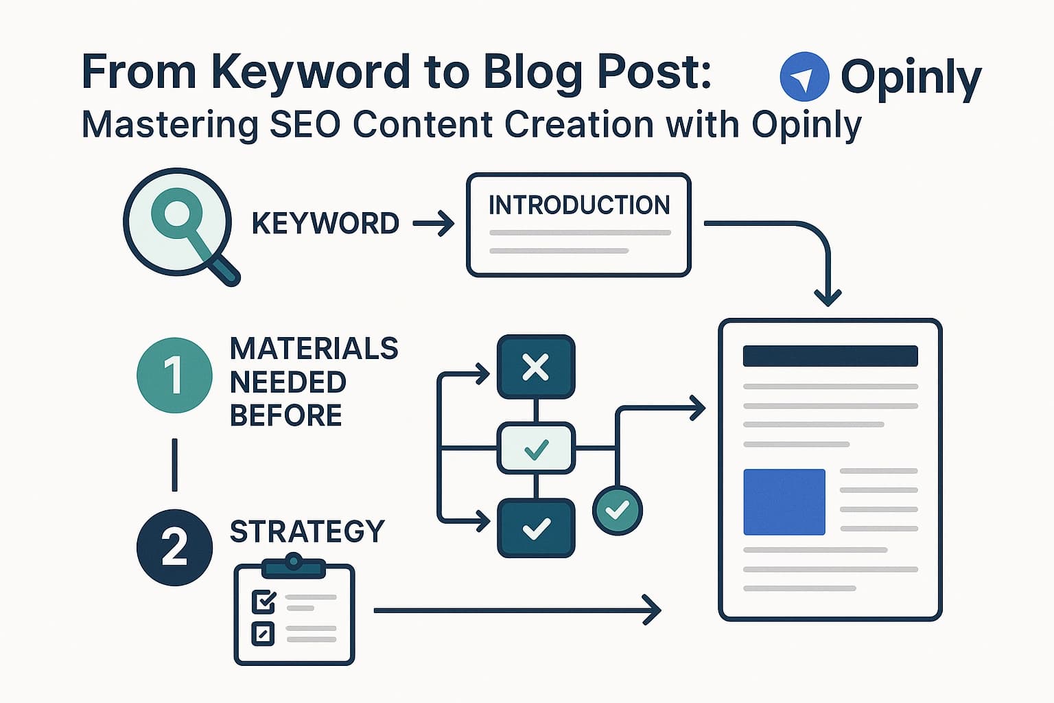 From Keyword to Blog Post: Mastering SEO Content Creation with Opinly